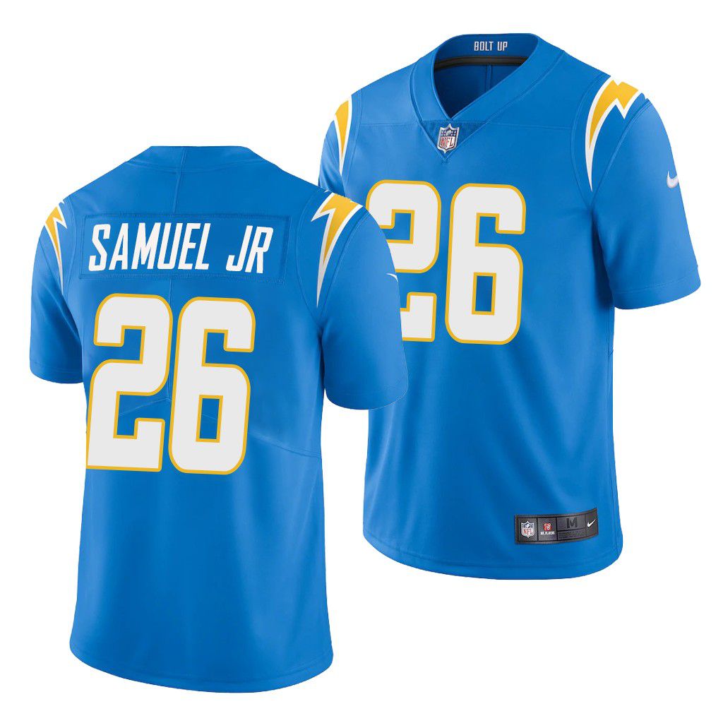 Men Los Angeles Chargers 26 Asante Samuel Jr Nike Powder Blue Limited NFL Jersey